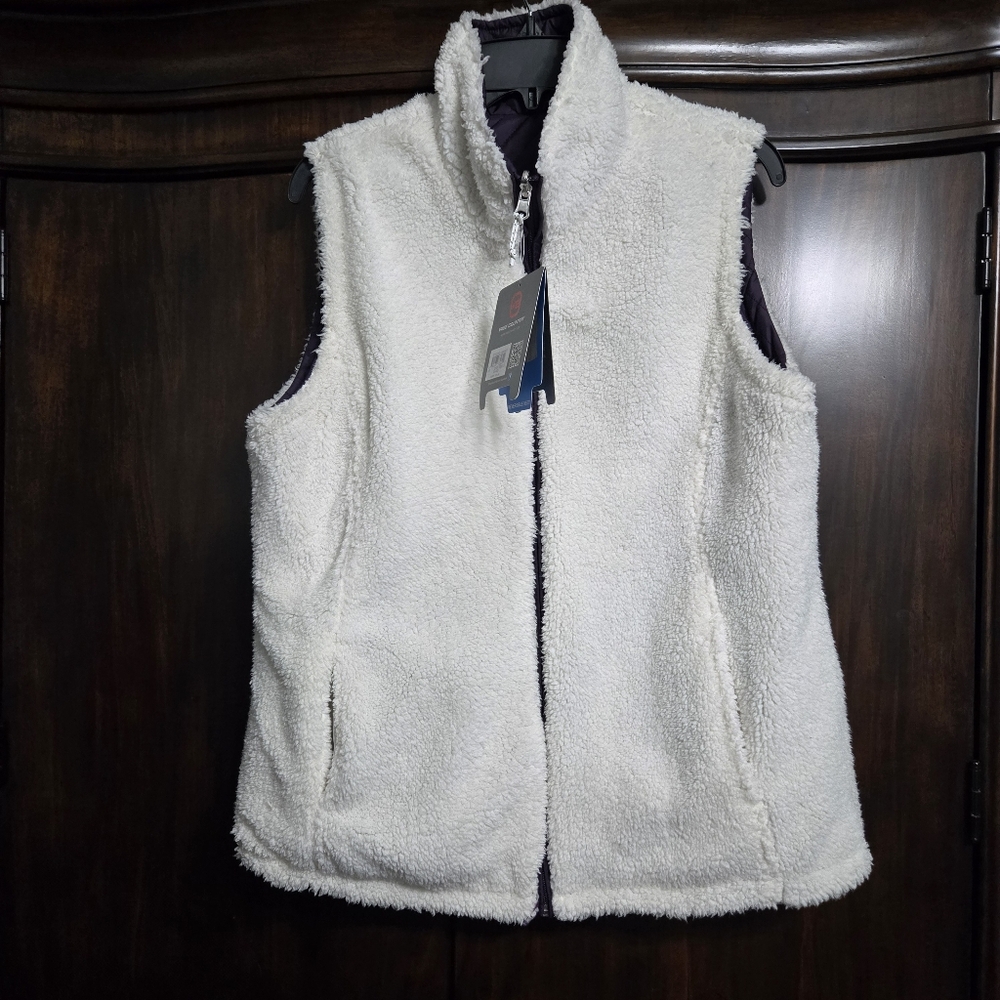 Reversible Free Country Deep Purple Quilted Vest, M NEW - Picture 5 of 13